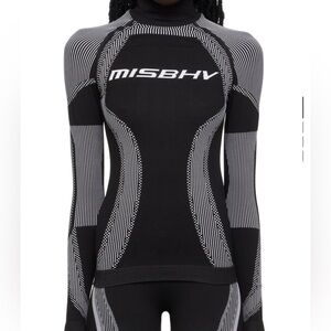 MISBHV Black and White Long Sleeve Women's Top